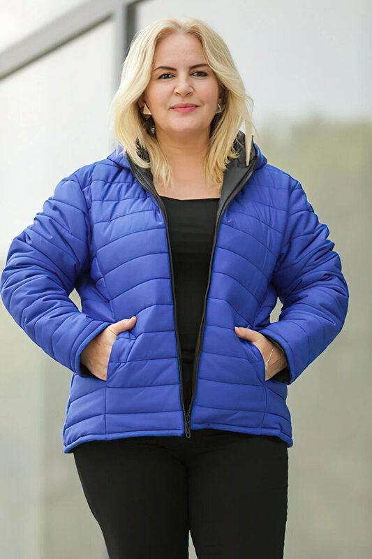 여성용 후드 오버 사이즈 코트 블랙 레드 버건디 블루 카키 겨울 2021 따뜻한 편안한 품질의 패션 터키에서 만든