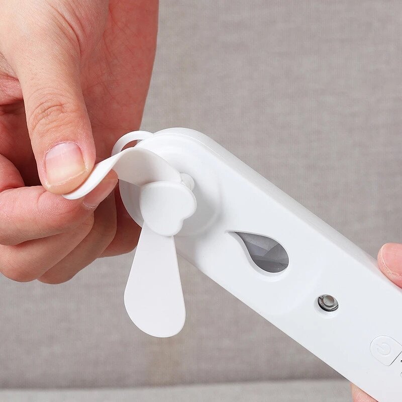 Nano Mist spryskiwacz do twarzy przenośny Mini wentylator nawilżacz ręczny USB akumulator nebulizator parownik do twarzy nawilżający uroda