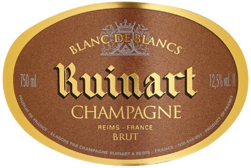 Champagne Ruinart Blanc De Blanc 0,75L, Brut Wijn, Gratis Uit Spanje, Alcohol, Fonkelende