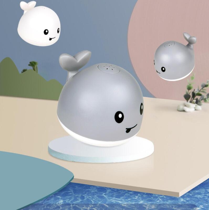 Zabawka do kąpieli basen Cute Animal Whale Light Up Fountain, najlepszy prezent dla chłopców i dziewcząt