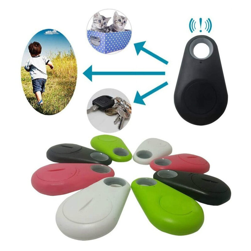 애완 동물 스마트 미니 GPS 트래커 애완 동물 강아지 고양이 키 지갑 가방 아이를위한 블루투스와 안티-분실 방수