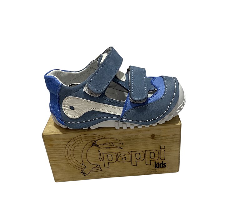Pappikids Model(K002)-zapatos ortopédicos de cuero para primer paso para niño