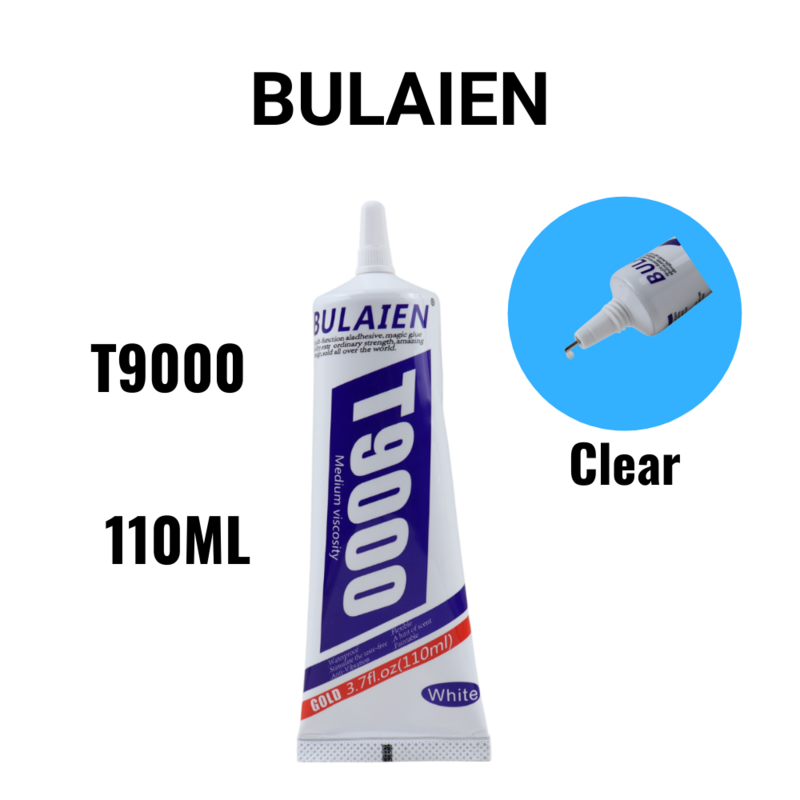 12 قطعة Bulaien T9000 110 مللي واضح الاتصال الهاتف إصلاح لاصق الاكريليك ودية الغراء مع طرف قضيب الدقة
