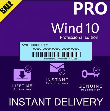 WIN 10 PRO PROFESSIONAL KEY For Home Desktop laptop Delivery 3 minute✅ 100% original ✅