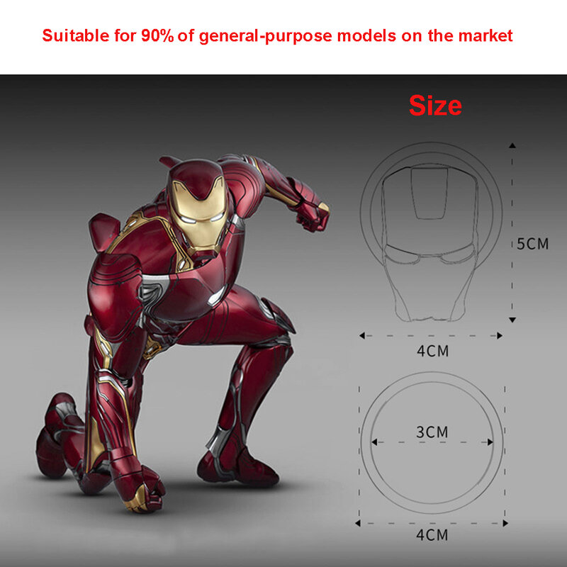 Iron Man Car Interior Engine accensione Start Stop pulsante interruttore coperchio pulsante