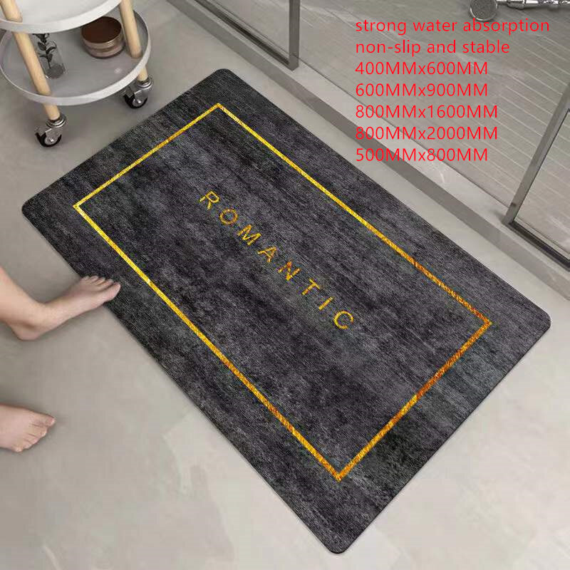 Moda antiscivolo a prova d'umidità facile da pulire bella buona ritenzione dell'umidità buona morbidezza tappetino da bagno