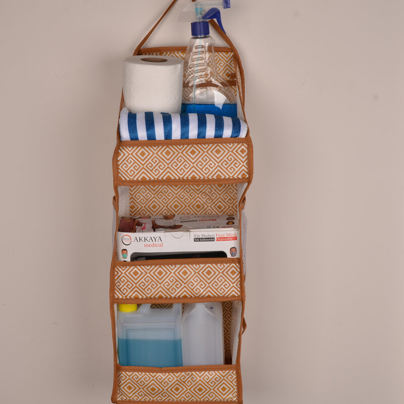 Organizador colgante de bolsillo para baño, bolsa de almacenamiento, repelente al agua, plegable, para dormitorio