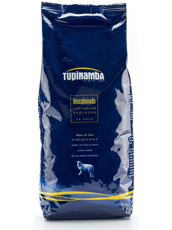 Tupinamba Café en Grano Descafeinado 100 % Natural paquete de 1 kg