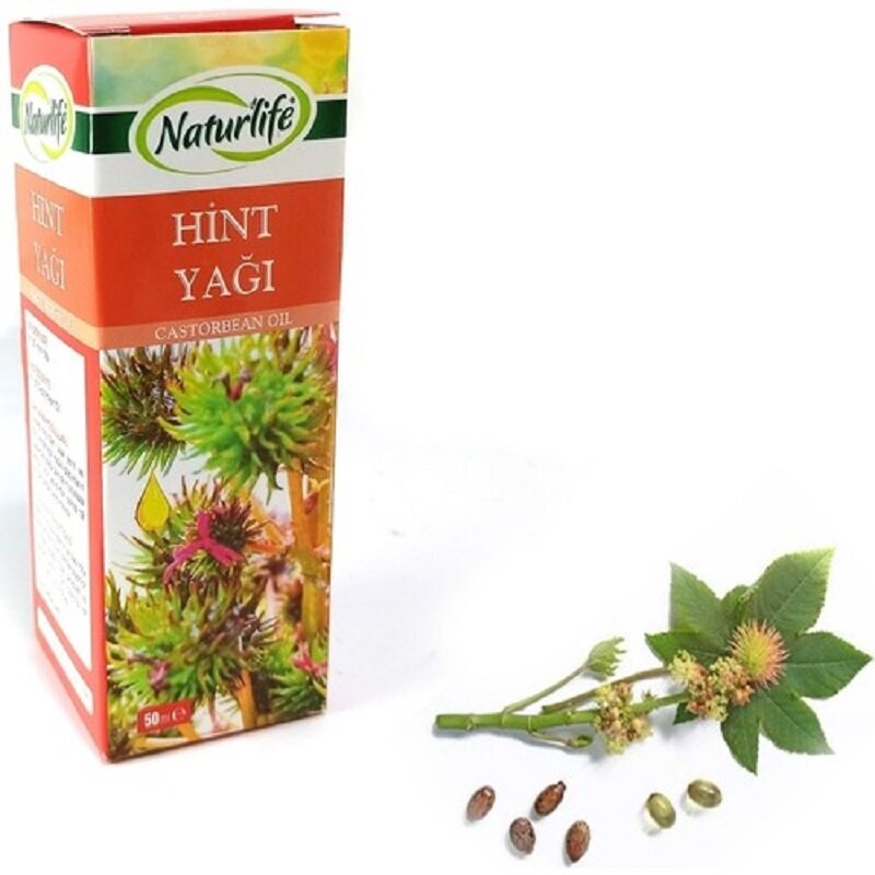 Óleo de semente de 50 ml castorbean-óleo de ricinus communis natural e frio puro