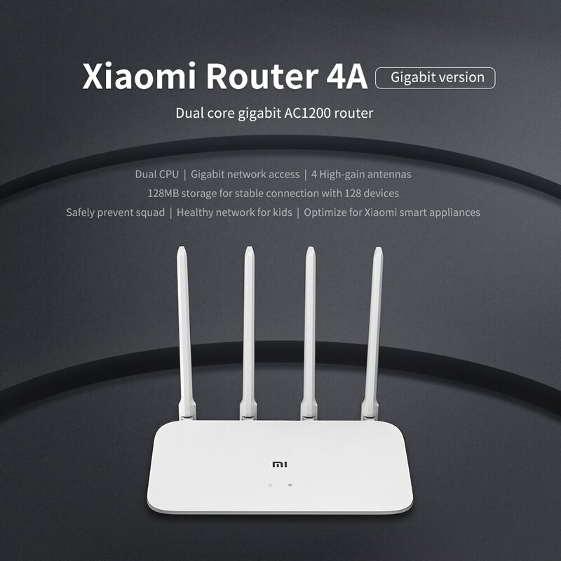 Роутер Xiaomi 4C, 1000 Мбит/с, 2,4 ГГц, Wi-Fi, 4 антенны