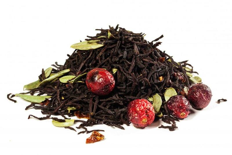 Tea Gutenberg black flavored "cowberry" premium 34113 500gr