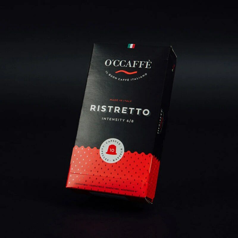 Nespresso капсулы O'CCAFFE Ristretto, молотый, средней обжарки, 10 шт