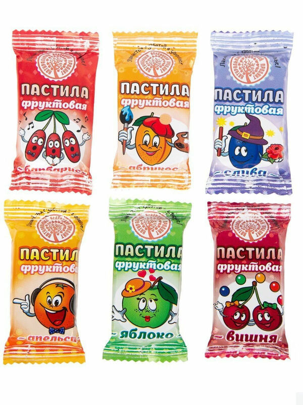 Belyovskaya الفاكهة الباستيل متنوعة 800 غرام دون السكر/Pasil الطبيعية.