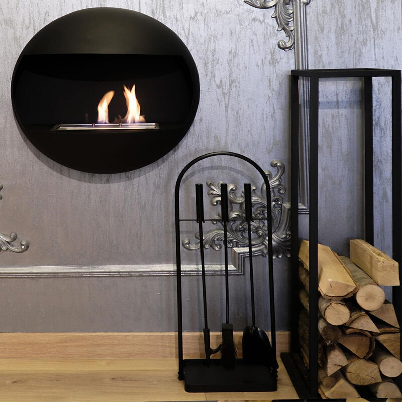Waaw-chimenea decorativa para el hogar, farol de bioetanol colgado en la pared, calentador llama de calor, para oficina, hotel, restaurante, estilo nórdico sin humo