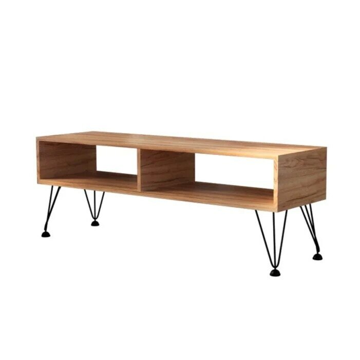 Meubles de table de télévision pour le salon meubles en bois de grain meubles en bois de style Loft conception atmosphérique 60s éléments en métal de style meuble de télévision