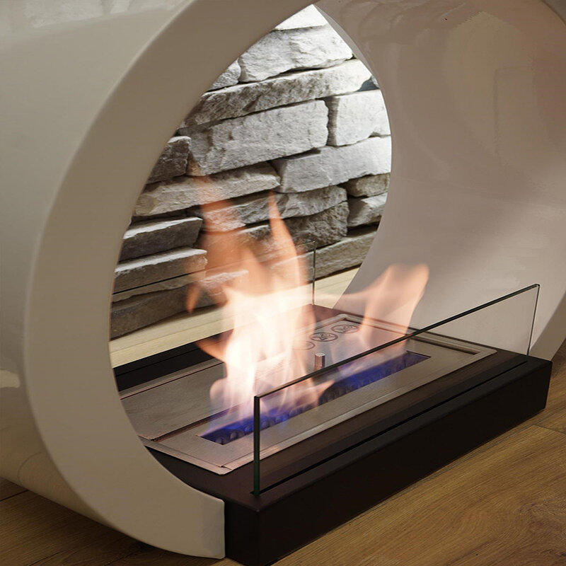 Camino decorativo bioetanolo portatile fuoco fiamma riscaldatore calore home office hotel ristorante stile nordico decorazione senza fumo