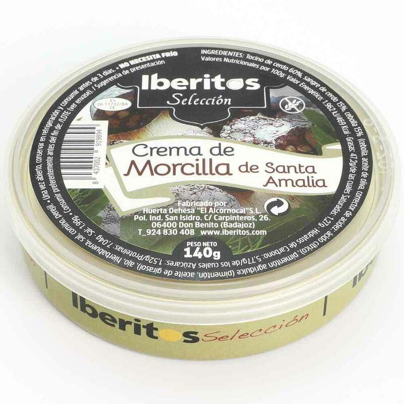 Iberitos トレイ 10 mocila デサンタアマのスープクリーム缶 140g-tray 10 × 140 グラム morcilla サンタアマ