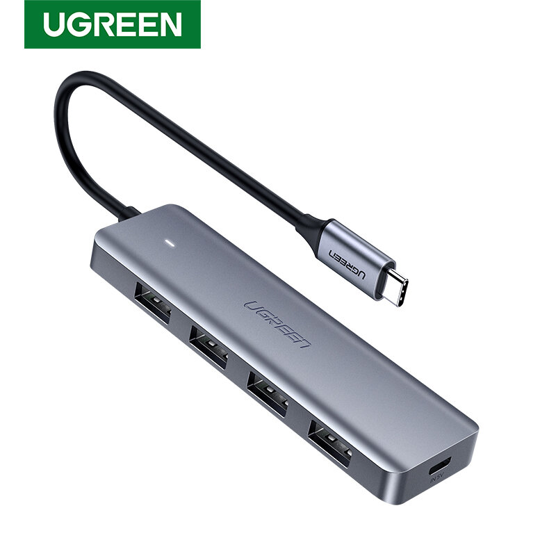 UGREEN USB C 허브 4 포트 USB Type C to USB 3.0 허브 분배기 어댑터 (MacBook Pro iPad Pro 용) Samsung Galaxy Note 10 S10 USB Hub