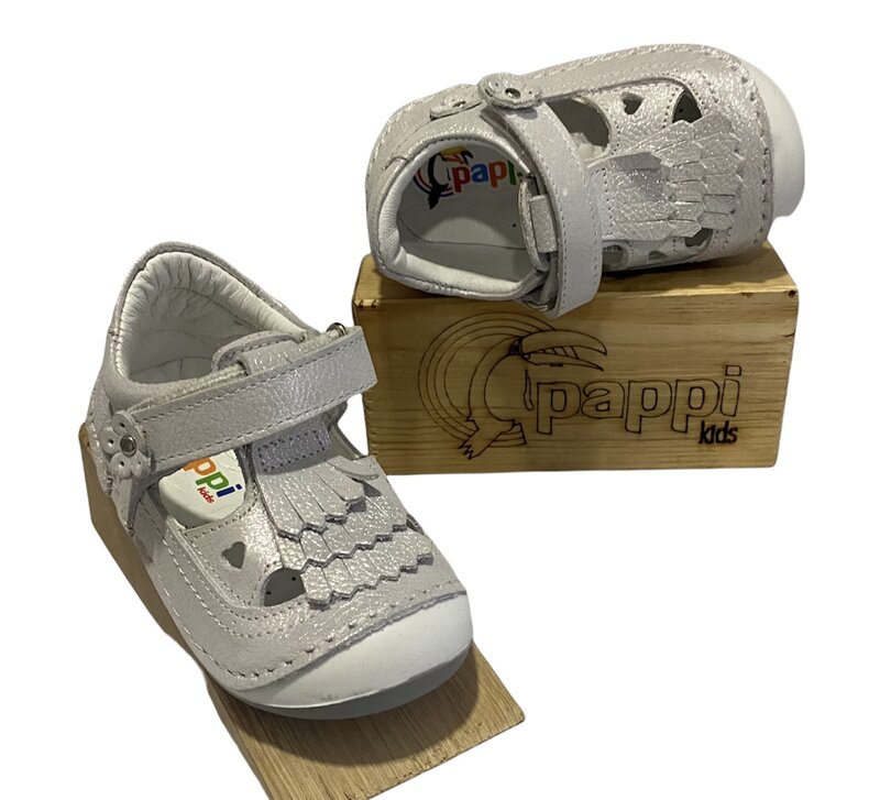 Pappikids-zapatos ortopédicos de cuero para niñas, calzado de primeros pasos, modelo (0141)