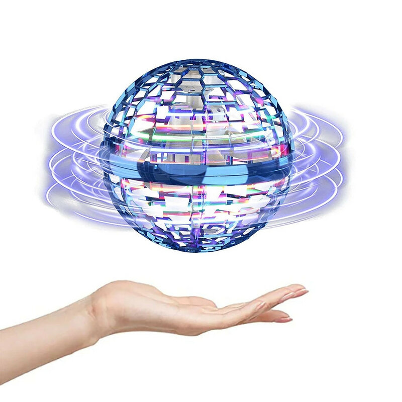 Flynova Pro Flying Ball Spinner ของเล่น Mini UFO RGB Light Hand ควบคุม Drone เฮลิคอปเตอร์360 ° หมุนเด็กหญิงของขวัญ