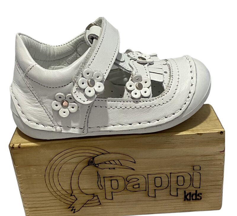 Pappikids Model (0152) Girls First Step Orthopedic Leather Shoes