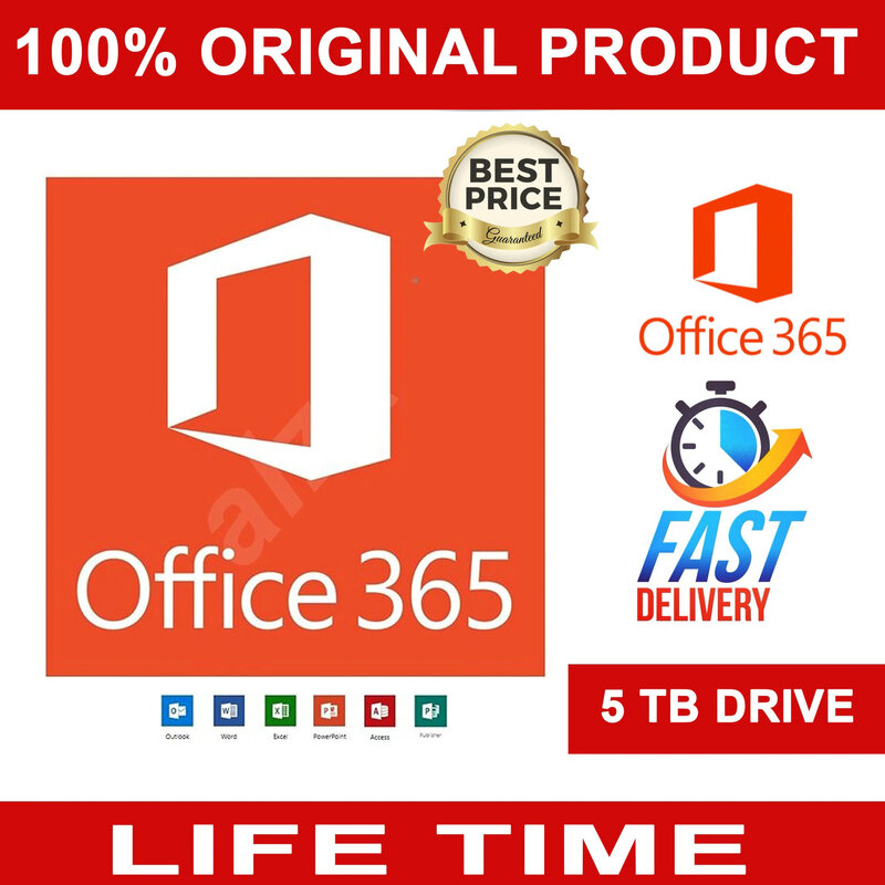 Bureau professionnel ACCOUNT 365 Pro Plus 계정/Windows 및 Mac 용 5 장치