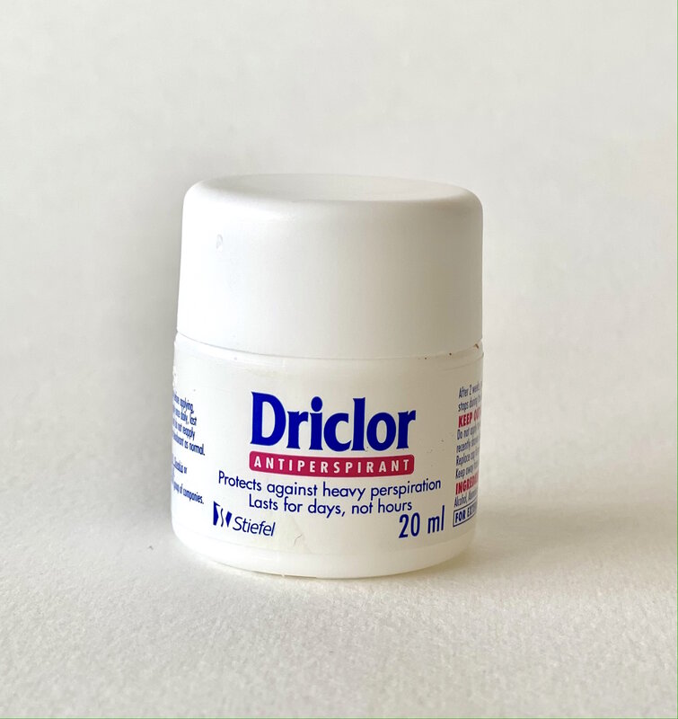 Driclor – anti-sudorifique déodorant, 20 Ml, traitement hyperhidrose, réduit la sueur des aisselles
