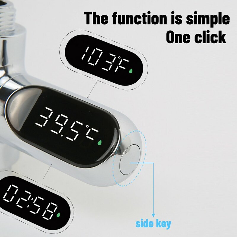 For bathroom 1 PCS LED Water Thermometer Electronic Faucet Thermometer Shower LED Thermometer Home Bathroom Shower Thermometer