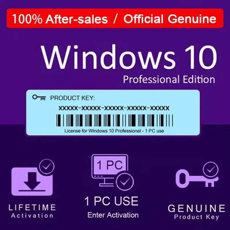 Microsoft Windows 10 Pro Chuyên Nghiệp 32/64bit Giấy Phép Phím Nhanh Delevery