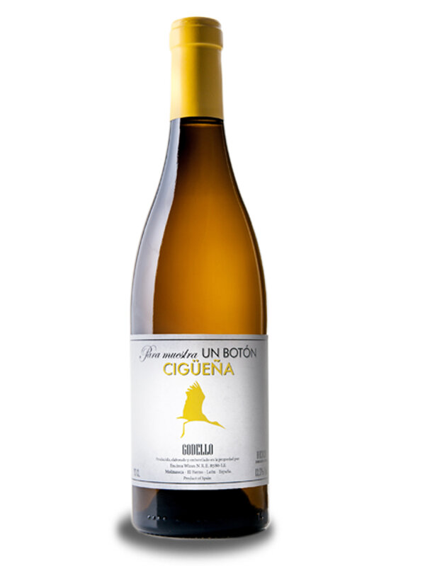 Ciguena Godello 2019 6bot x 0,75L., 고델로 화이트 와인. 스페인에서 와인. DO bierzo의 젊은 화이트 와인