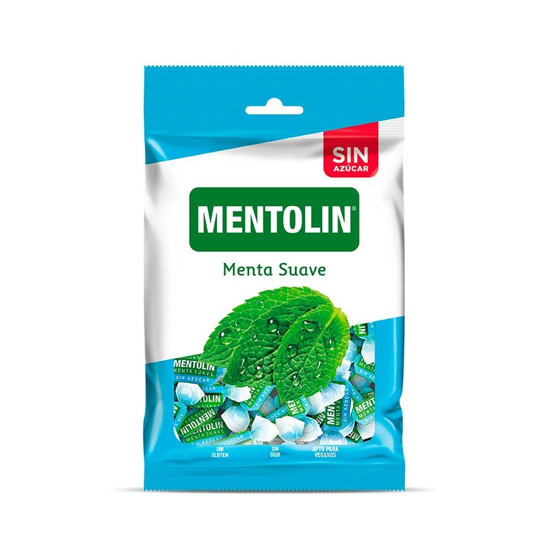 Mentolin mint miękki cukier-bezpłatna torba 100 gramów cukierkowy smak mięta miękka z umiarkowanym efektem balsamicznym idealny do inspirowania i oddychania GMO bez glutenu odpowiedni dla wegetarian