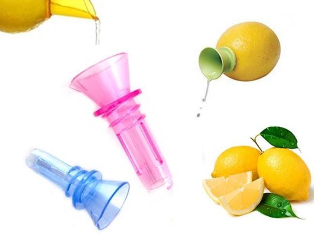 Praktische Lemon Squeezer - Orange Citrus Entsafter-Speicherung Obst Saft Frisch