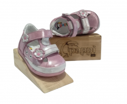 Модель Pappikids (025) ортопедическая кожаная обувь для девочек