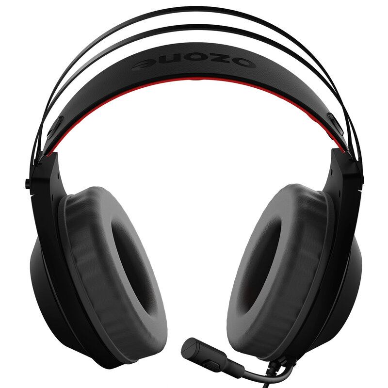سماعة رأس أوزون لألعاب الفيديو ، سماعة رأس بلوتوث 7.1 مع ضوء LED أحمر ، سماعة رأس 50 مللي متر ، عصابة رأس قابلة للتعديل ، Micro flex ، USB ، PC ، PS4 ، PS5