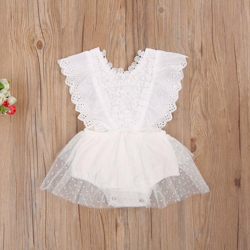 0-24 Months  Newborn Baby Girl Flower Clothes Long Sleeve Lace Romper Dress One-Pieces Outfit