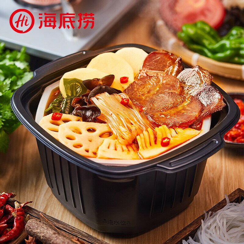 Chinese self-heating noodles Hi hot pot beef self-heating Haidilao huoguo (1 pc * 700gr gross)