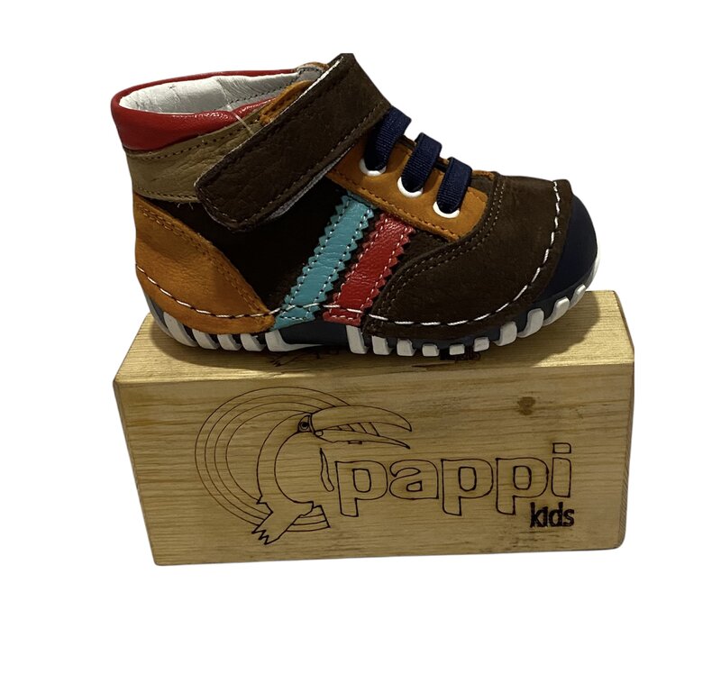 Pappikids Model(711) Boy's First Step Orthopedic Leather Shoes