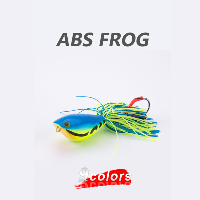 Frosch Fest Angeln Lockt Doppel Haken 9g 83mm Top Wasser Ray Frosch Künstliche Minnow Crank Bait Fishing Tackle