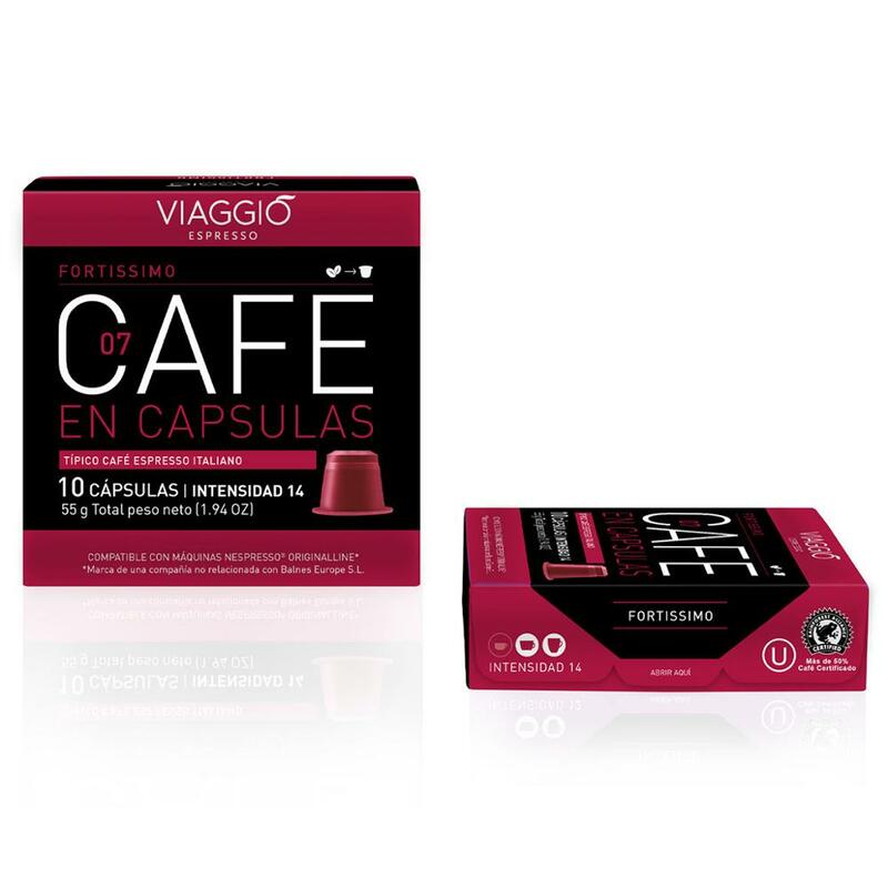 VIAGGIO ESPRESSO - 120 coffee capsules compatible with Nespresso (FORTISSIMO) machines