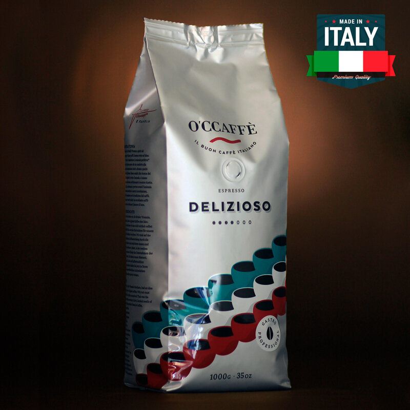 Кофе в зернах O'CCAFFE Professional Delizioso, 1 кг