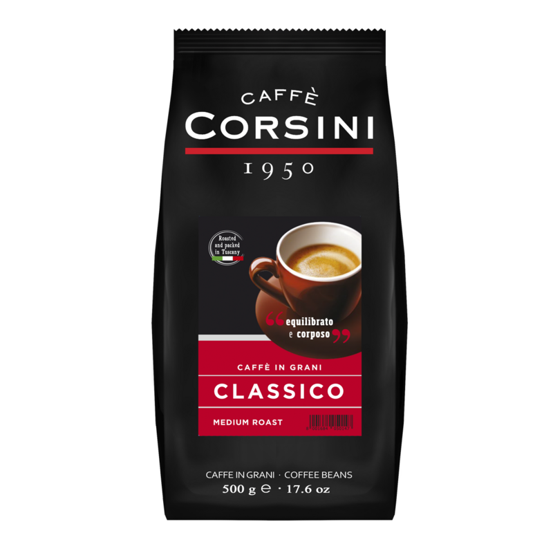 Кофе в зернах カフェ corsini クラシコ 500г