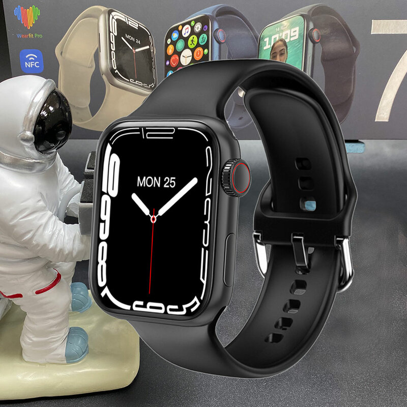 N78 mais conectado relógio homem relogio inteligente relógio série 7 w37 pro smartwatch feminino fitness rastreador pulseira gps