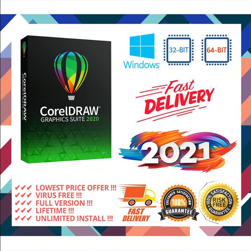 Coreldraw graphics suite 2020 para windows life time/versão completa