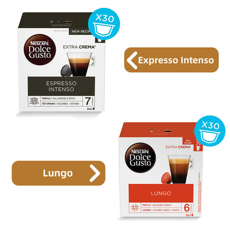 Caffè Cappuccino Gimoka®, 16 capsule 2 per bevanda. Compatibile con la caffettiera Nespresso Dolce Gusto®-Capsulario