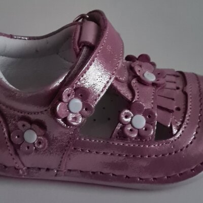 Pappikids – chaussures orthopédiques en cuir pour filles, modèle 015, premiers pas