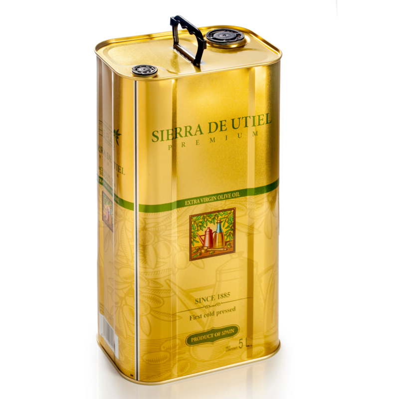 Sierra de Utiel-oliva óleo virgem extra, lata 5 LTR