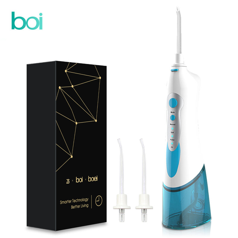 Boi-고압 전문 구강 세정기, 가짜 임플란트 치아용 치과 전기 구강 세척기, 180ml USB 충전식