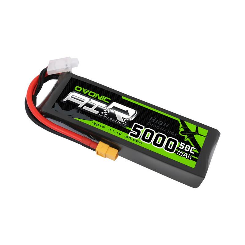 Osonic-Paquete de batería LiPo de 11,1 V, 5000mAh, 3S, 50C, con enchufe XT60, para coche RC, avión, 1/10, camión, camión, oruga