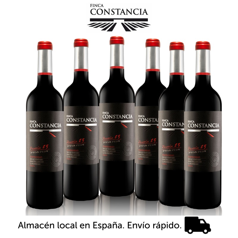 Kombi constancy działka 23-czerwone wino-wino kastylia land-pudełko 6 butelek 750 ml-wysyłka z hiszpanii, czerwone wino