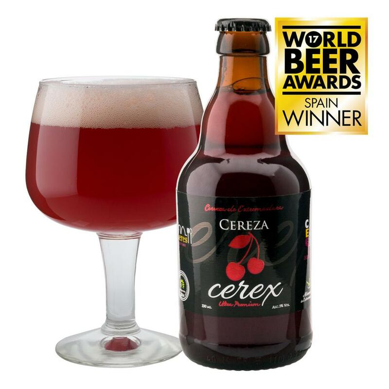 CEREX di Legno Contenitore di Regalo 4 mestiere birre Cerex 33cl Pilsen Iberica Acorn Cherry Castagno regalo ideale originale di birra